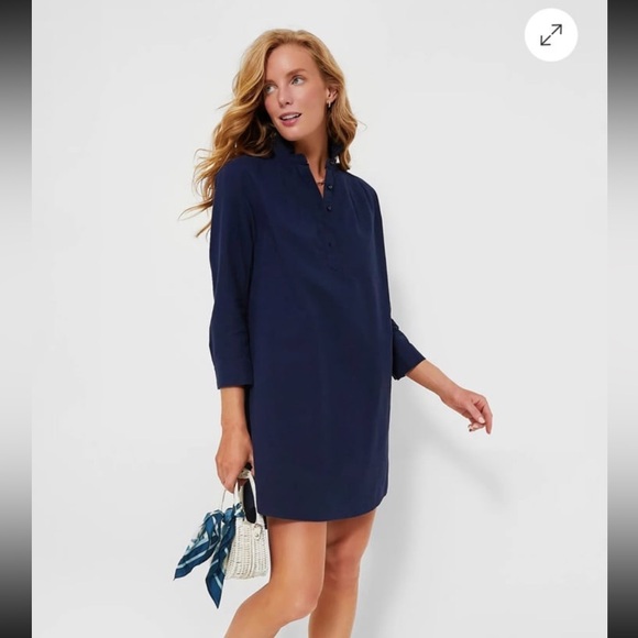 Pomander Place Tuckernuck French Navy Polly Dress - Picture 1 of 9